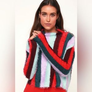 BLANKNYC striped mock neck sweater size XS!